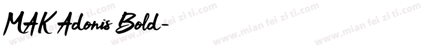 MAK Adonis Bold字体转换